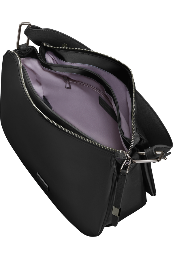 Samsonite Be-Her Hobo Bag Round 3 Compartments  Nero