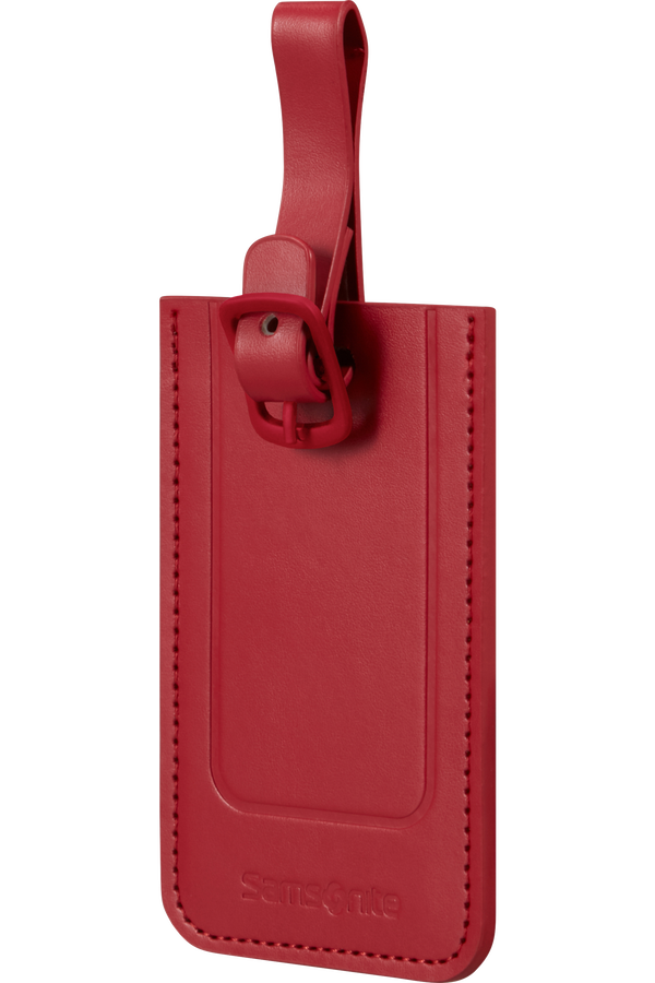 Samsonite Ta Revolution Rectangle Luggage Tag x2  Rosso