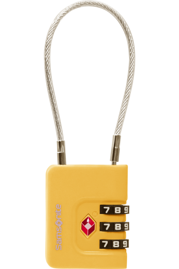 Samsonite Ta Revolution Cablelock 3 dial TSA  Giallo