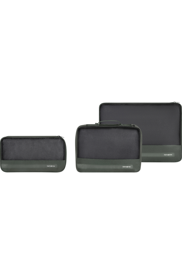 Samsonite Ta Revolution Set of 3 Packing Cubes  Verde