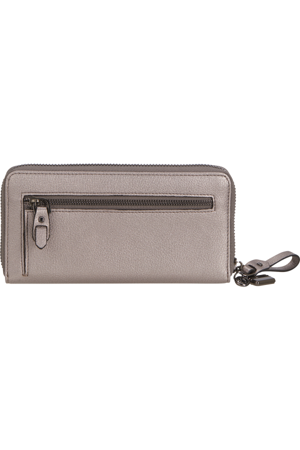 Samsonite Karissa 2.0 Slg 419 - L ZIP AROUND PU L  Argento