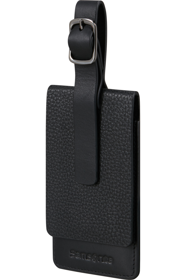 Samsonite Ta Revolution Leather Luggage Tag  Nero