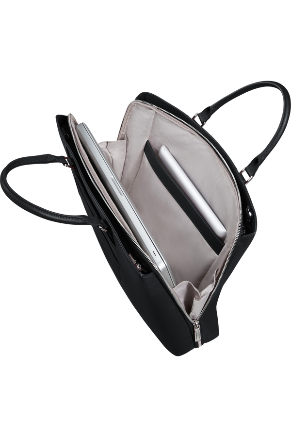 Image Biz Leather Cartella 15.6" | Samsonite Image Biz Leather Briefcase 15.6'  Nero