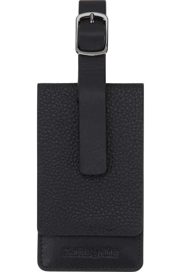 Samsonite Ta Revolution Leather Luggage Tag  Nero