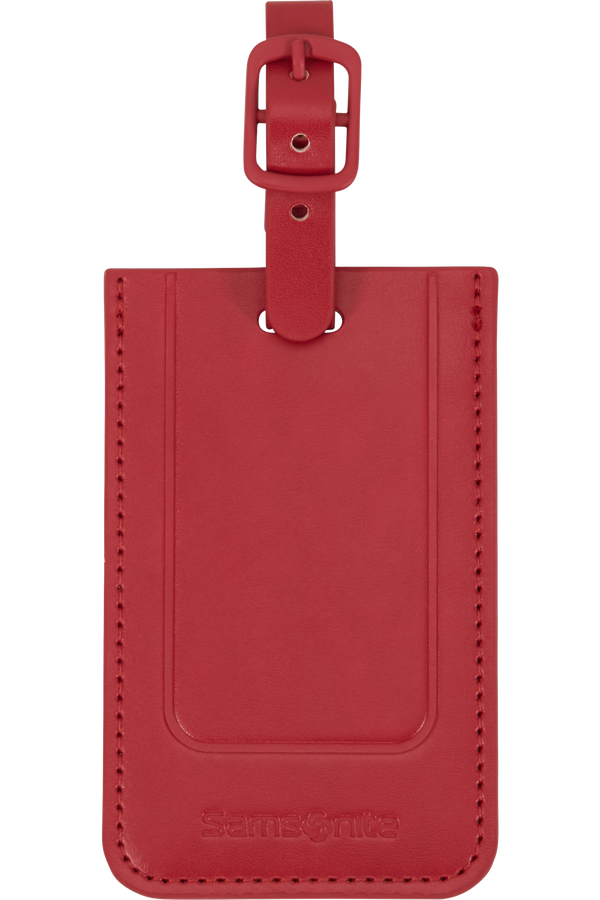 Samsonite Ta Revolution Rectangle Luggage Tag x2  Rosso