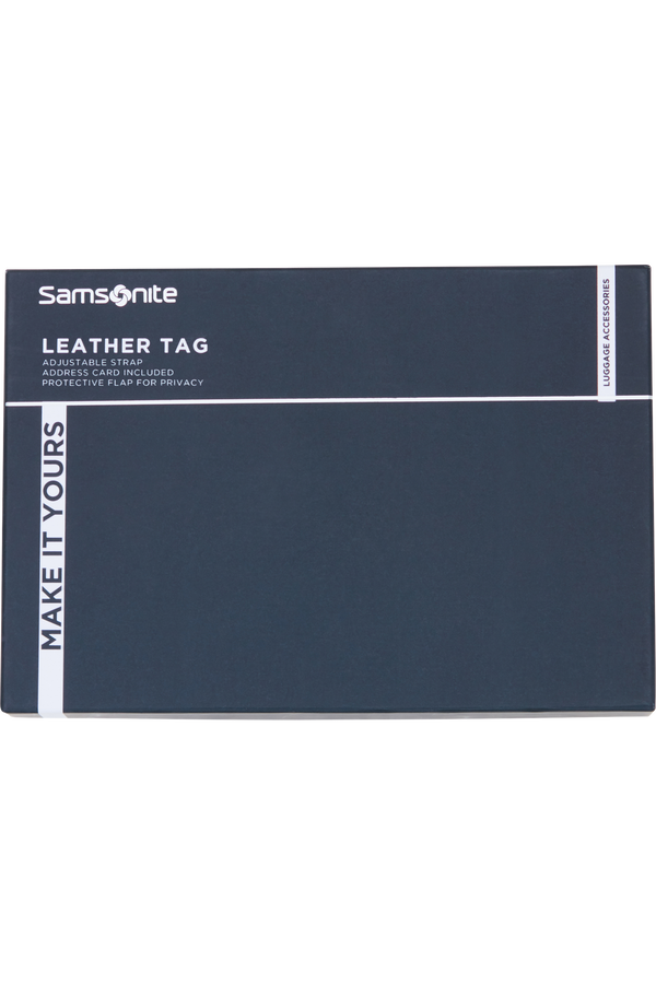 Samsonite Ta Revolution Leather Luggage Tag  Nero