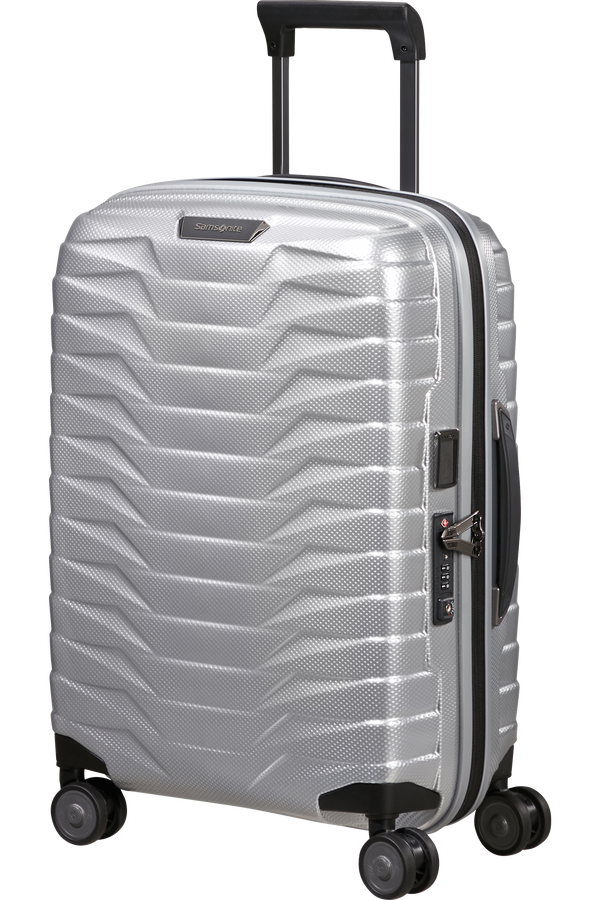 Samsonite Proxis Spinner Expandable Length 40cm 55cm  Argento