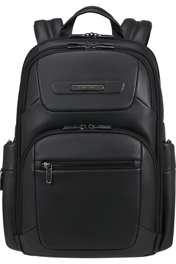Samsonite Pro-Dlx 6 Leather Backpack 15.6'  Nero