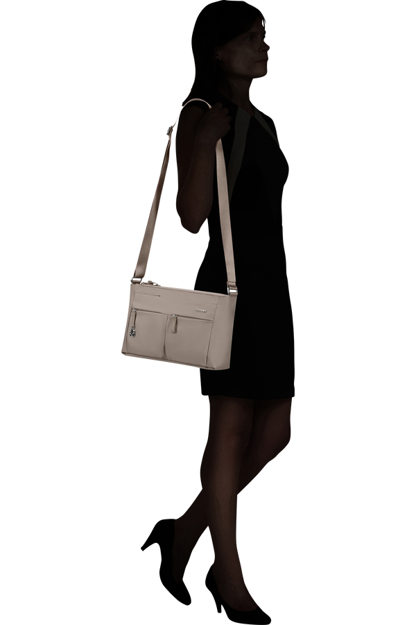 Samsonite Move 5.0 Horiz. Shoulder Bag + Flap  Warm Taupe