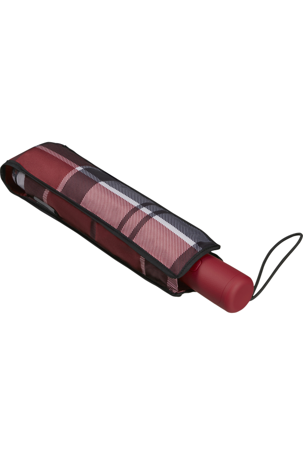 Samsonite Alu Drop S Safe 3 Sect. Auto O/C  Dark Red Check Samsonite Alu Drop S Safe 3 Sect. Auto O/C  Dark Red Check
