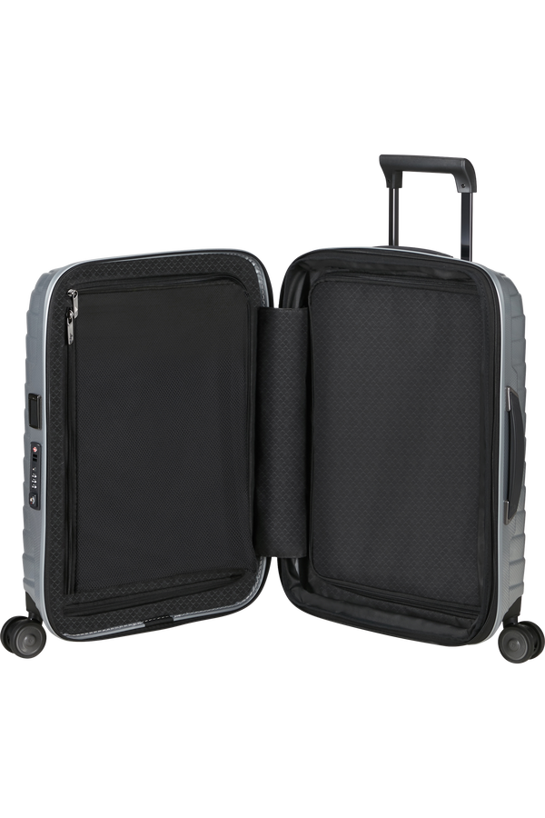 Samsonite Proxis Spinner Expandable Length 40cm 55cm  Argento