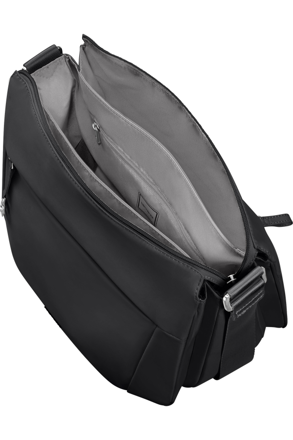 Samsonite Move 5.0 Hobo Bag Round 3 Comp.  Nero Samsonite Move 5.0 Hobo Bag Round 3 Comp.  Nero