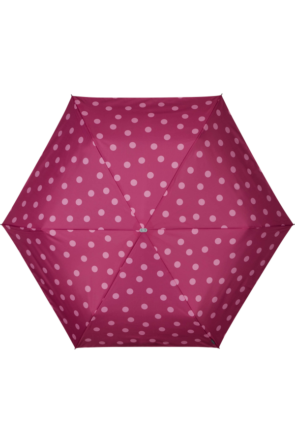 Samsonite Alu Drop S 3 Sect. Manual Flat  Violet Pink Polka Dots Samsonite Alu Drop S 3 Sect. Manual Flat  Violet Pink Polka Dots