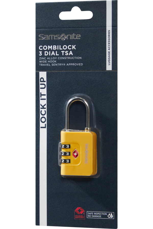 Samsonite Ta Revolution Combilock 3 dial TSA  Giallo