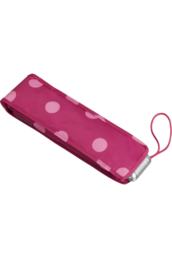 Samsonite Alu Drop S 3 Sect. Manual Flat  Violet Pink Polka Dots Samsonite Alu Drop S 3 Sect. Manual Flat  Violet Pink Polka Dots