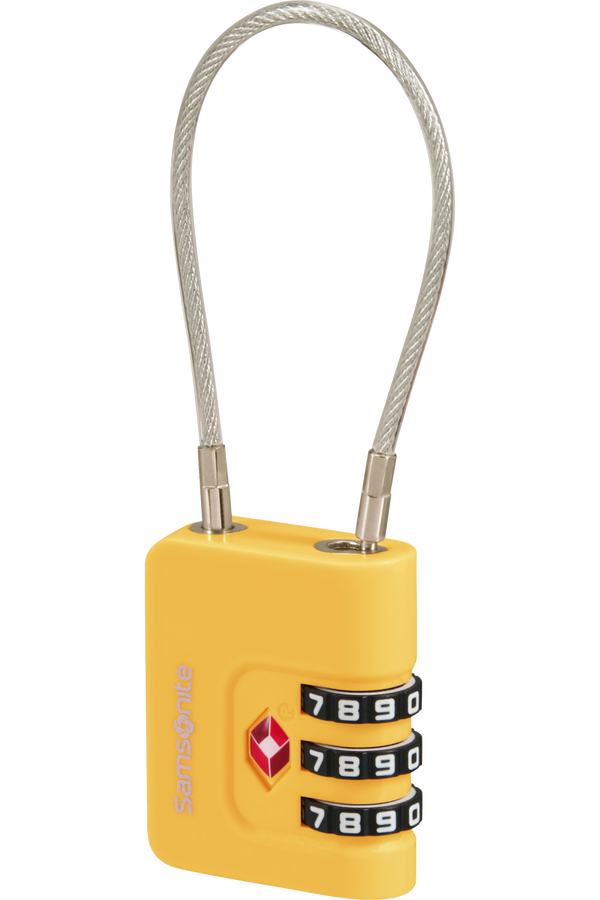 Samsonite Ta Revolution Cablelock 3 dial TSA  Giallo