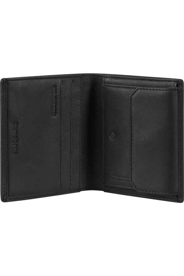 Samsonite Attack 2 Slg 124 - WAL S 3/2CC+COIN+C  Nero