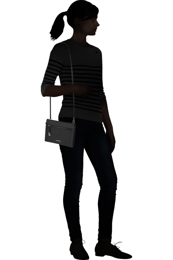 Samsonite Move Journey Mini Shoulder Bag 2 Compartments  Nero