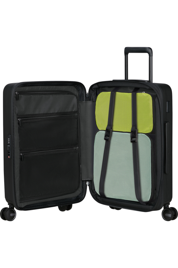 Samsonite Restackd Spinner Expandable Easy Access 55cm  Nero