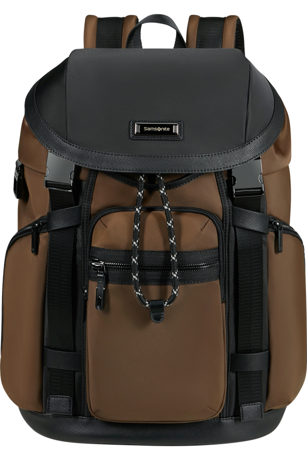 Samsonite Relyon Backpack M 15.6'' with flap  Colore Marrone