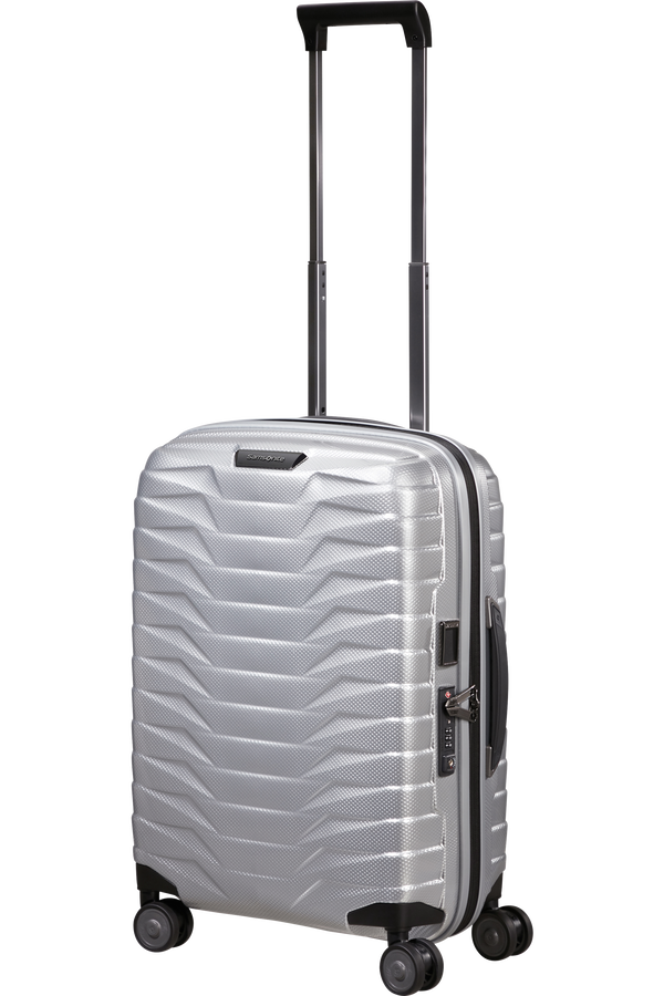 Samsonite Proxis Spinner Expandable Length 40cm 55cm  Argento