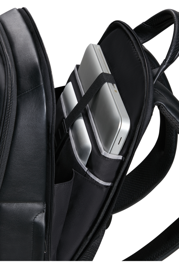 Samsonite Pro-Dlx 6 Leather Backpack 14.1'  Nero Samsonite Pro-Dlx 6 Leather Backpack 14.1'  Nero