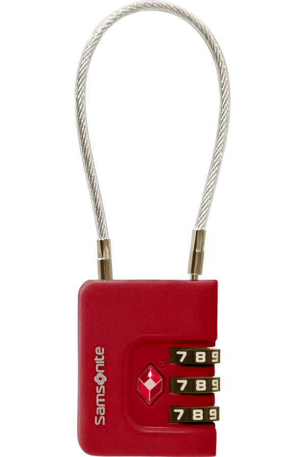 Samsonite Ta Revolution Cablelock 3 dial TSA  Rosso