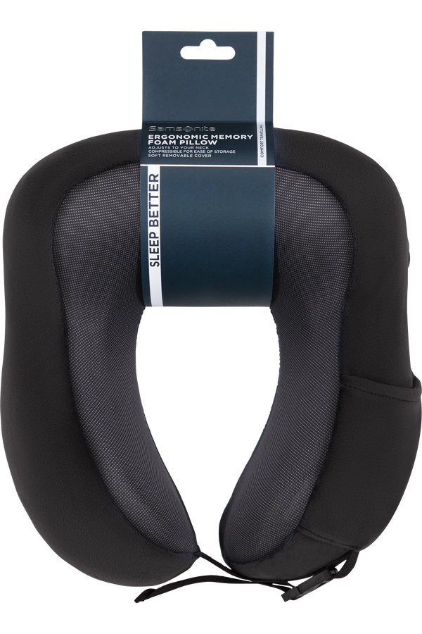 Samsonite Ta Revolution Ergonomic Memory Foam Pillow  Nero