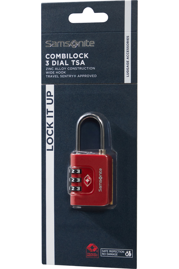 Samsonite Ta Revolution Combilock 3 dial TSA  Rosso