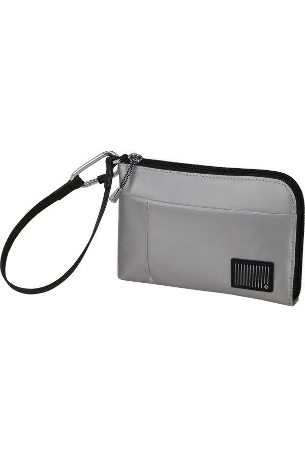 Samsonite Wander Last Mini Pouch  Metallic Silver Samsonite Wander Last Mini Pouch  Metallic Silver