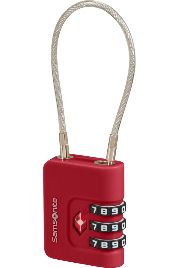 Samsonite Ta Revolution Cablelock 3 dial TSA  Rosso