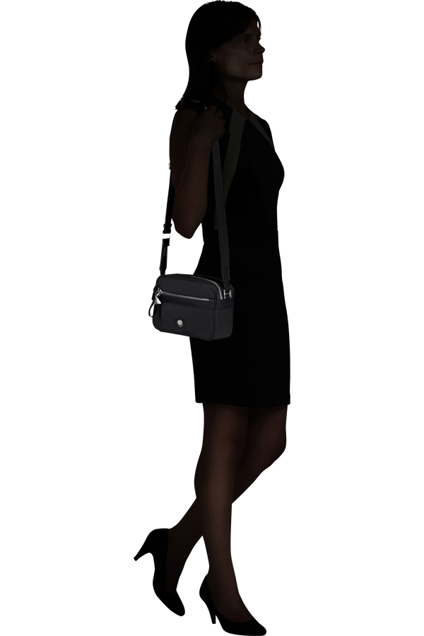 Samsonite Karissa Evo Shoulder Bag 2 Comp  Nero Samsonite Karissa Evo Shoulder Bag 2 Comp  Nero