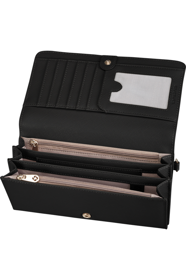 Samsonite My Samsonite Slg L W 14cc+2w+2z Coin  Nero