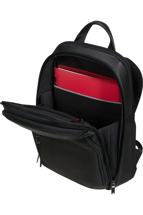 Samsonite Pro-Dlx 6 Leather Backpack 14.1'  Nero Samsonite Pro-Dlx 6 Leather Backpack 14.1'  Nero