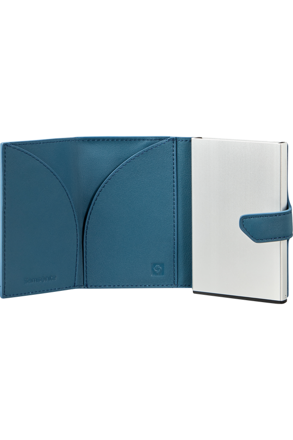 Samsonite Alu Fit Slide-up Wallet Proxis  Petrol Blue Samsonite Alu Fit Slide-up Wallet Proxis  Petrol Blue