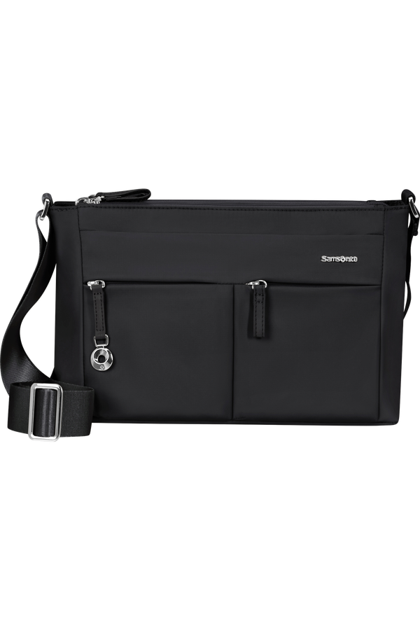 Samsonite Move 5.0 Horiz. Shoulder Bag + Flap  Nero