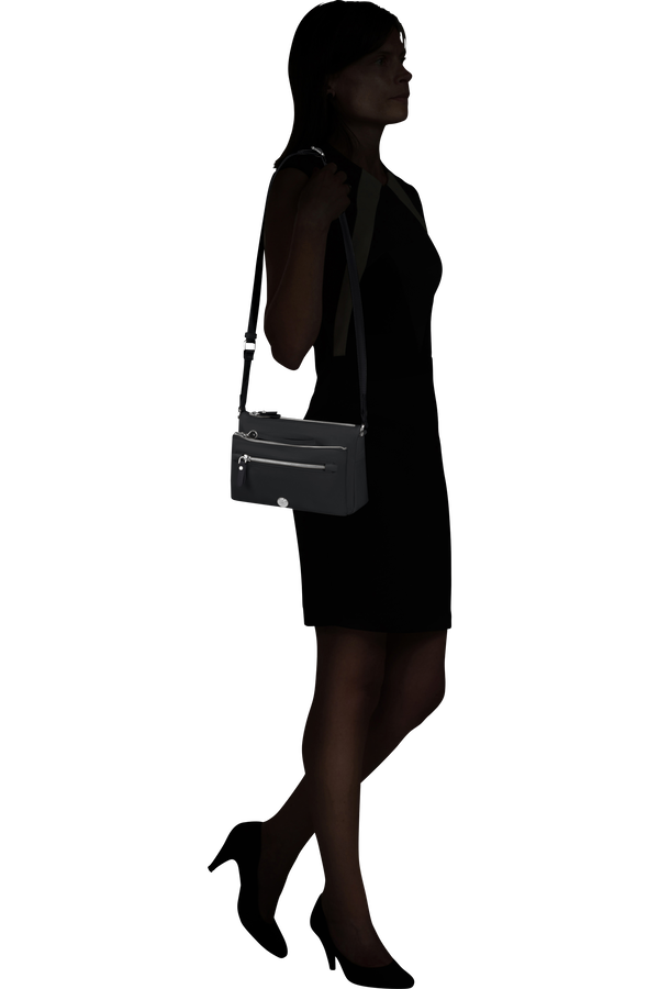 Samsonite Karissa Evo Shoulder Bag + Pouch  Nero Samsonite Karissa Evo Shoulder Bag + Pouch  Nero