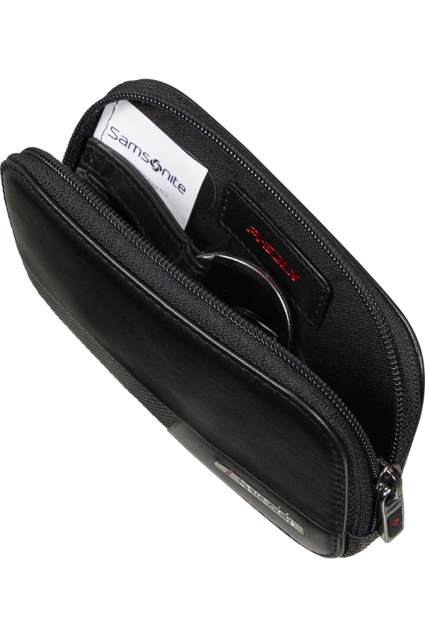 Samsonite Pro-Dlx 6 Slg 524 -Z ROUND KEY POUCH+2R  Nero