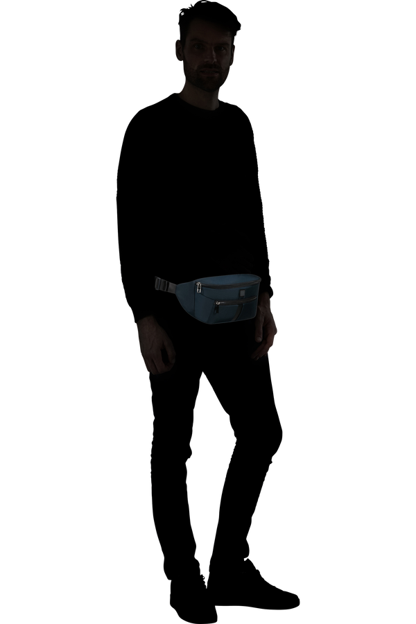 Samsonite Sacksquare Waist Bag  Blu Samsonite Sacksquare Waist Bag  Blu