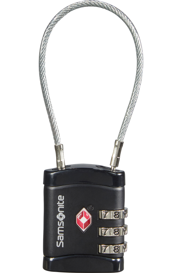 Samsonite Global Ta Cablelock 3 dial TSA Nero