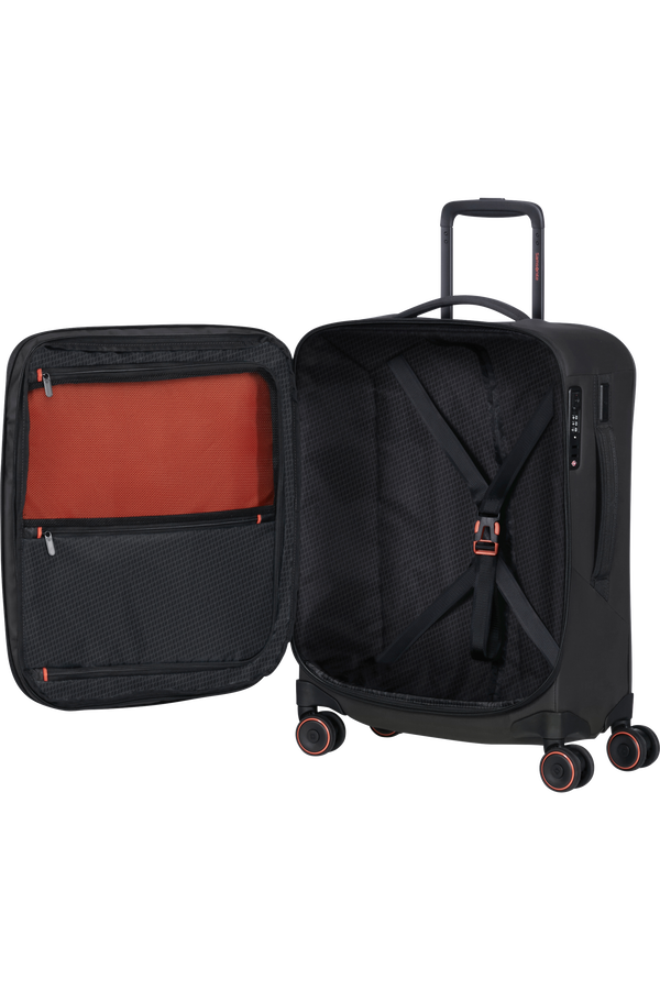Samsonite Glazed Spinner Expandable 55cm  Nero