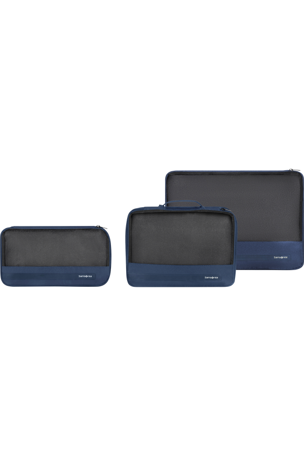 Samsonite Ta Revolution Set of 3 Packing Cubes  Midnight Blue