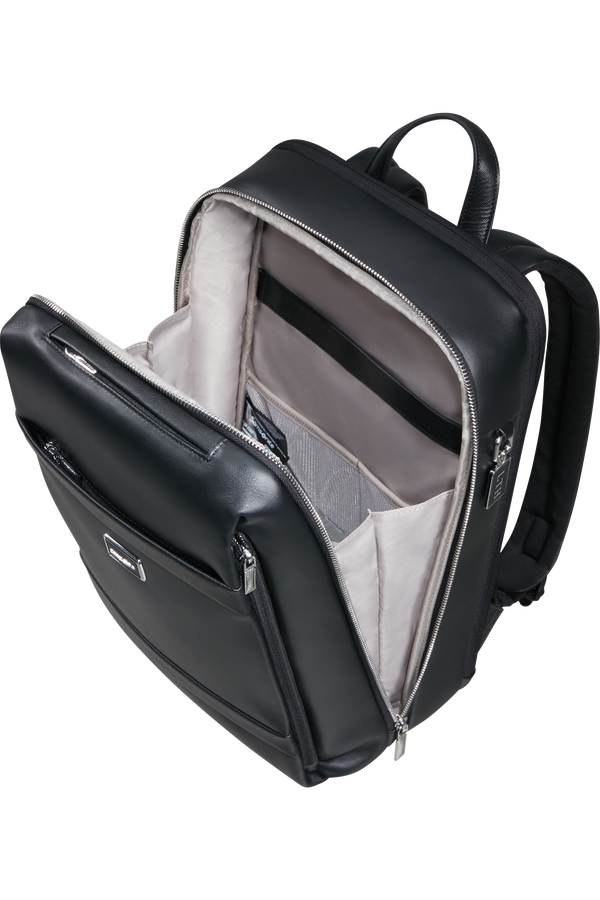 Image Biz Leather Zaino 14.1" | Samsonite Image Biz Leather Backpack 14.1'  Nero