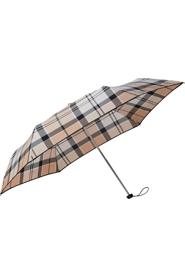 Samsonite Alu Drop S 3 Sect. Manual Flat  Beige Check