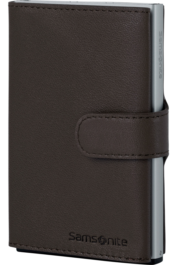 Samsonite Alu Fit 202 - Slide-up Wallet  Dark Brown Samsonite Alu Fit 202 - Slide-up Wallet  Dark Brown