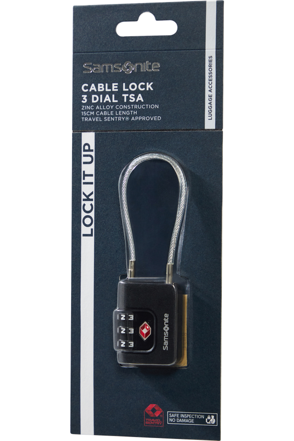 Samsonite Ta Revolution Cablelock 3 dial TSA  Nero