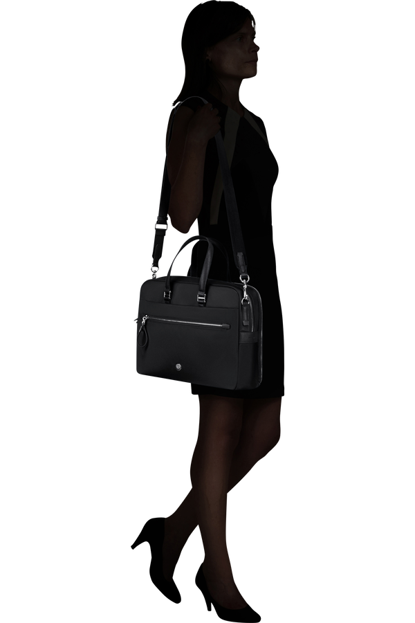 Samsonite Karissa Evo Bailhandle 15.6' 2 Comp  Nero Samsonite Karissa Evo Bailhandle 15.6' 2 Comp  Nero