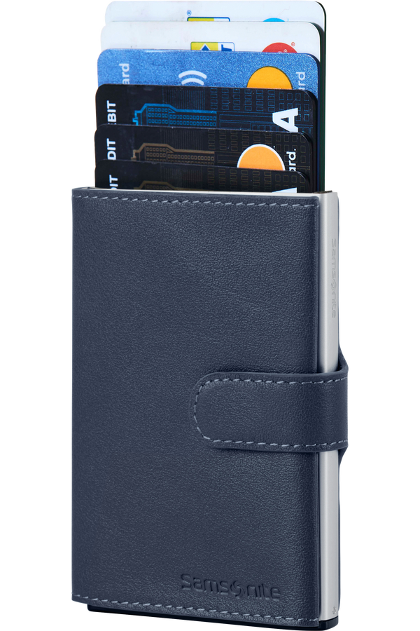 Samsonite Alu Fit 202 - Slide-up Wallet  Blu
