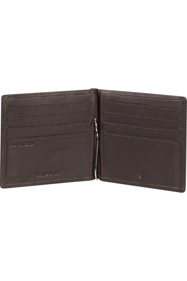 Samsonite Attack 2 Slg 709 - 8CC H+MONEY CLIP  Ebony Brown Samsonite Attack 2 Slg 709 - 8CC H+MONEY CLIP  Ebony Brown