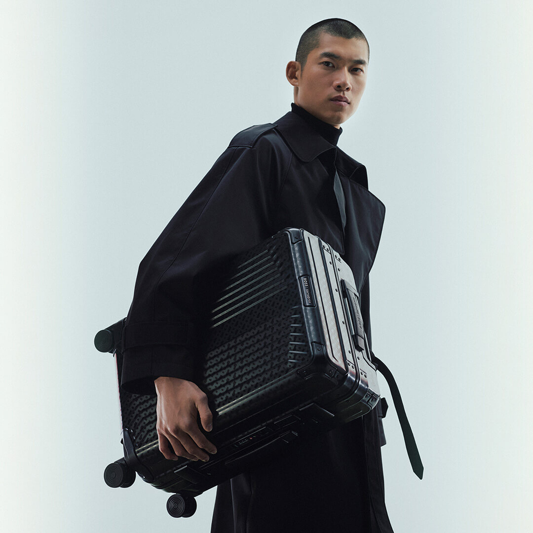 Boss | Samsonite Logo - Lite-Box Alu Luggage collaboration